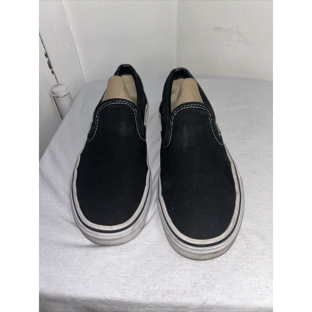 Vans Skate Slip On Black/White  508731 US SIZE 6.5